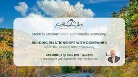 NHSCS June Gathering: Building Relationships with Companies w/Dr. Don Conant