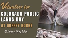 Guffey Gorge Volunteer Day with RMFI for Colorado Public Lands Day