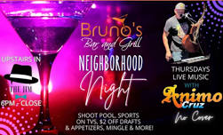 Neighborhood Night with Live Music @ Bruno’s Bar & Grill