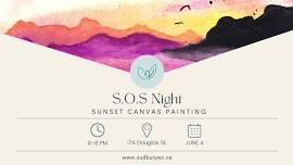 S.O.S. Night: Sunset Canvas Painting