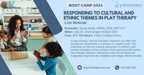 Responding to Cultural and Ethnic Themes in Play Therapy - BOOT CAMP 2024