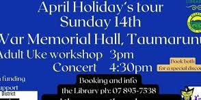 Nukes Ukulele Trio Taumarunui Workshop & Show