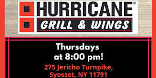 FREE Thursday Trivia Show! Hurricane Grill & Wings in Syosset!