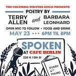 SPOKEN @ Cafe Berlin ft. Terry Allen & Barbara Leonhard + OPEN MIC to follow