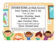 STORYTIME at Oak Grove