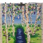 Spring Trees Canvas Paint Night SUNSET Crafts2You