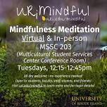 URiMindful Weekly Open Mindfulness Meditation