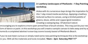 Painting Workshop – Leathery Landscapes of Medlands