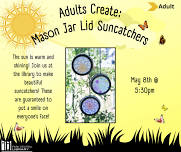 Adults Create: Mason Jar Lid Suncatchers