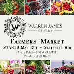 Farmers Market @ Warren James Winery – Mattoon, IL