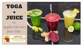 Yoga + Juice at Apples Berries Juice Bar