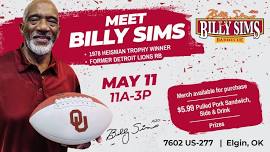 Meet & Greet - OU Sooner Legend Billy Sims (Elgin, OK)