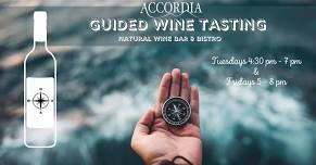 Guided Weekly Global Wine-Tasting Event • 8 International Wines • Tuesdays & Fridays at Accordia