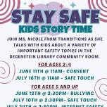 Stay Safe Kids Story Time