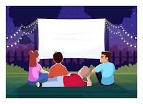 Family movie night in the park!