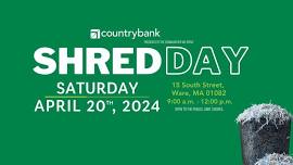 Country Bank presents Shred Day