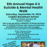 Hope 4 U Suicide & Mental Health Awareness Walk