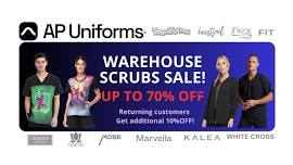 SCRUBS WAREHOUSE SALE: Kick Off 2024 with Up to 70% OFF! (Cornwall, ON)