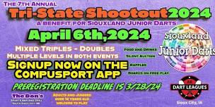 Tri-State Shootout 2024 : A fundraiser for Siouxland Junior Darts