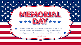 Memorial Day Specials