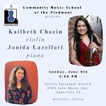 CMSP Recital Series: Kailbeth Chacin & Jonida Lazellari