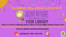 Summer Reading Kickoff @ East Hernando Branch