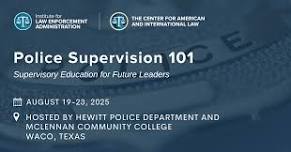 Police Supervision 101