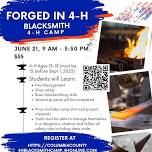 Forged in 4-H: Blacksmith 4-H Camp