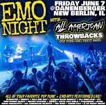 EMO NIGHT w/ All American Throwbacks at Danenberger Family Vineyards