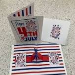 Take and Make Paper Crafts: July 4 Pop Up Card/Envelope