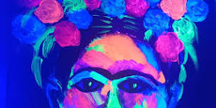 Glow in the dark Frida paint,sip &tour