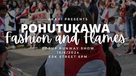 Pohutukawa Fashion and Flames Pop-up Runway Show