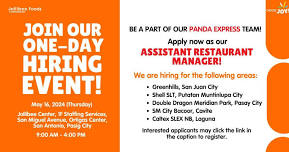 1-Day Hiring Event | Assistant Restaurant Manager