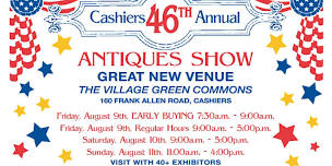 General  Admission - Cashiers 46th Annual Antique Show