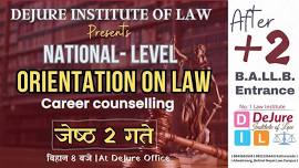 National Level Orientation on Law - Career Counselling