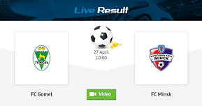 FC Gomel - FC Minsk Belarus / Vysshaya Liga April 27, 2024