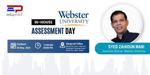 Join Webster University, USA Spot Assesment Day