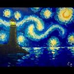 Starry Lighthouse  ~ $3 Sangrias – Paint and Sip – Lansing