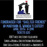 Shelter Friends Fundraiser @ Maryann & Wandas Eatery