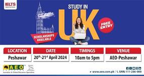 Study in UK Information Sessions - 20th & 21st April 2024 - AEO Peshawar