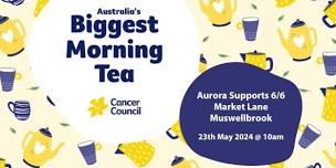 Aurora Supports Biggest Morning Tea event