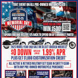 Memorial Day Pre-owned Tent Event