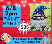 Red, White & Blue Gnome Paint Party