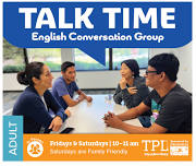 Talk Time: English Conversation Club - Beginner & Advanced Levels