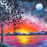 Vibrant Sunset Galaxy and make a candle too!