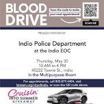 Indio Police Department Blood Drive