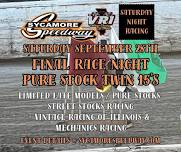 September 28 — Final Race Night (Pure Stock Twin 15’s Plus Mechanics Races)