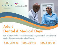 Adult Dental & Medical Day – June 15