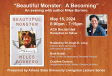 “Beautiful Monster: A Becoming”:  An evening with author Miles Borrero