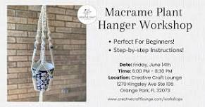 Macrame Plant Hanger Workshop